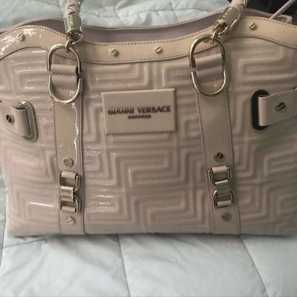Versace Handbags - Vintage Versace handbag — Top handles beige